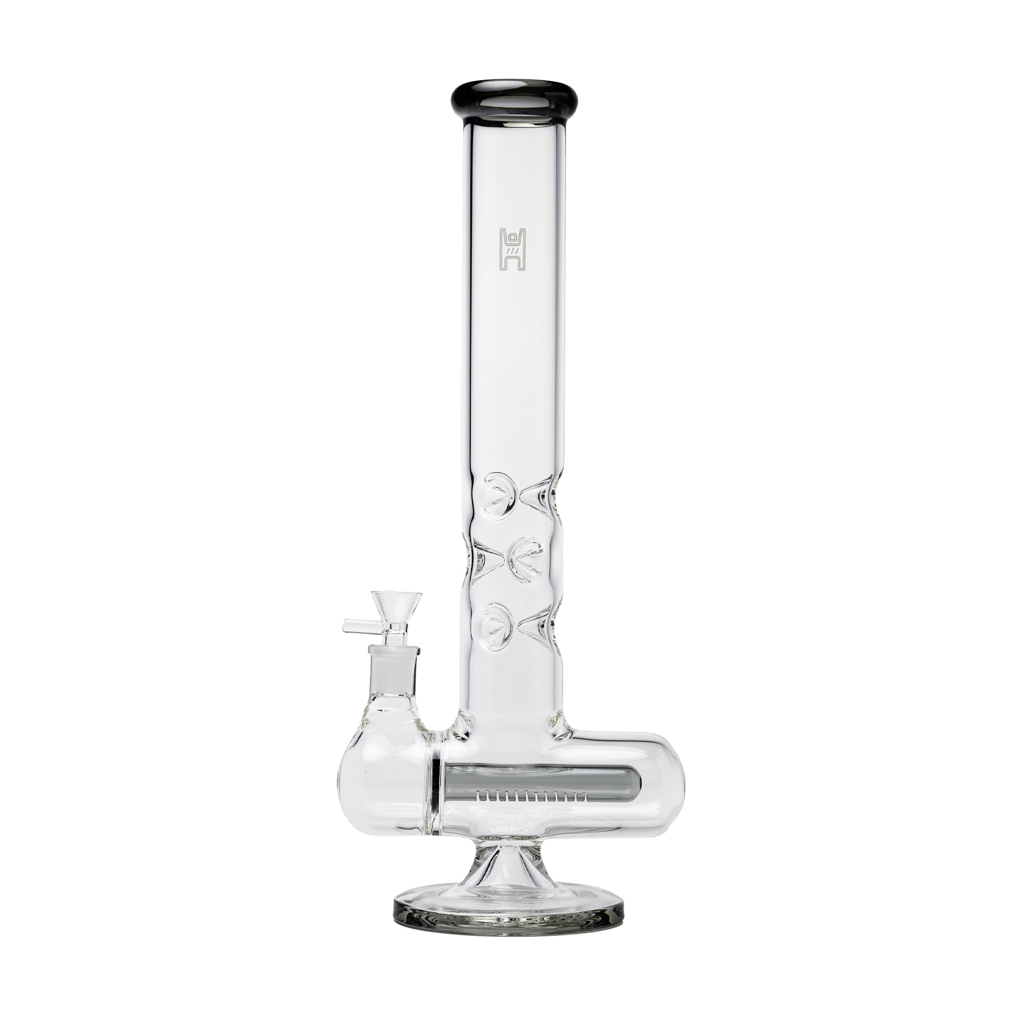 Human Grade Inline Tube Triple Ice Catch Water Pipe