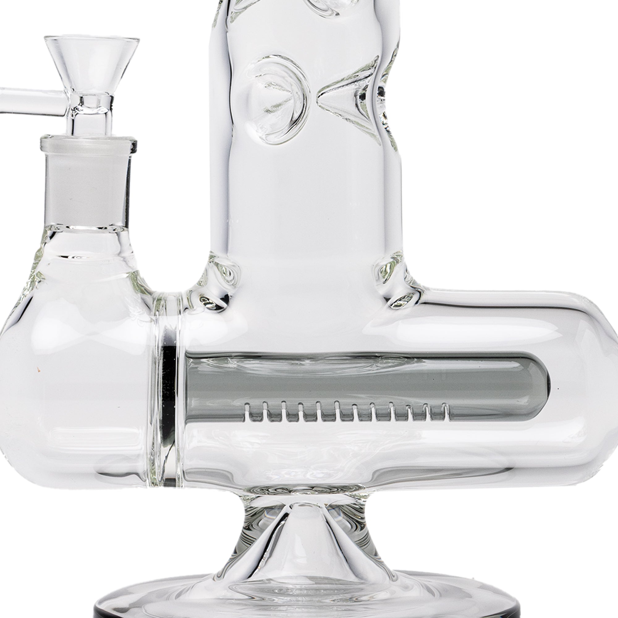 Human Grade Inline Tube Triple Ice Catch Water Pipe