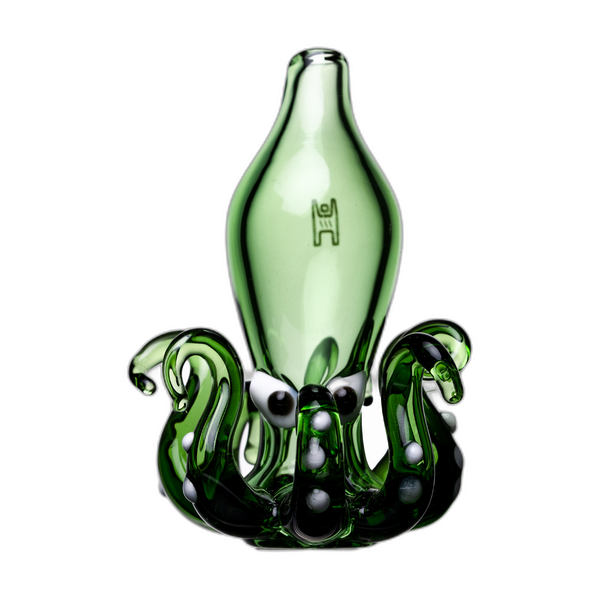 Human Grade Octopus Carb Cap, green glass