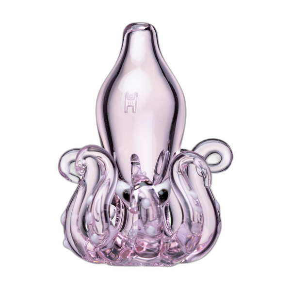 Human Grade Octopus Carb Cap, pink glass
