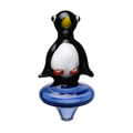 Human Grade Penguin Carb Cap in black with a blue base