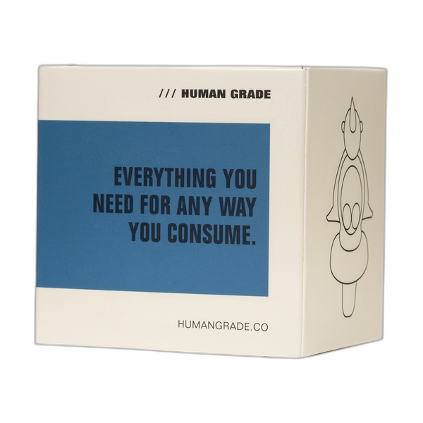 Human Grade Penguin Carb Cap retail box side