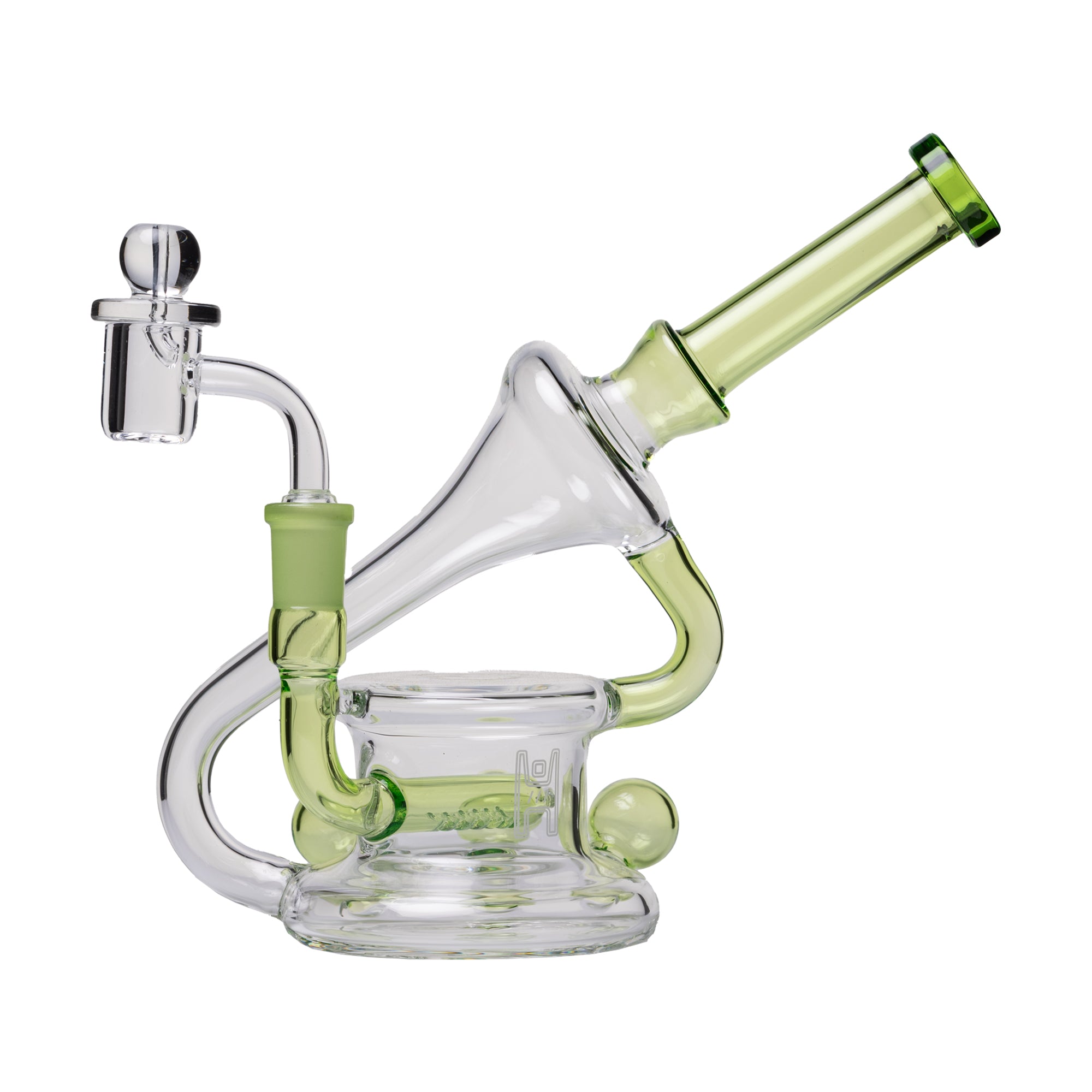 Human Grade Recycler 45 Triple Marble Dab Rig