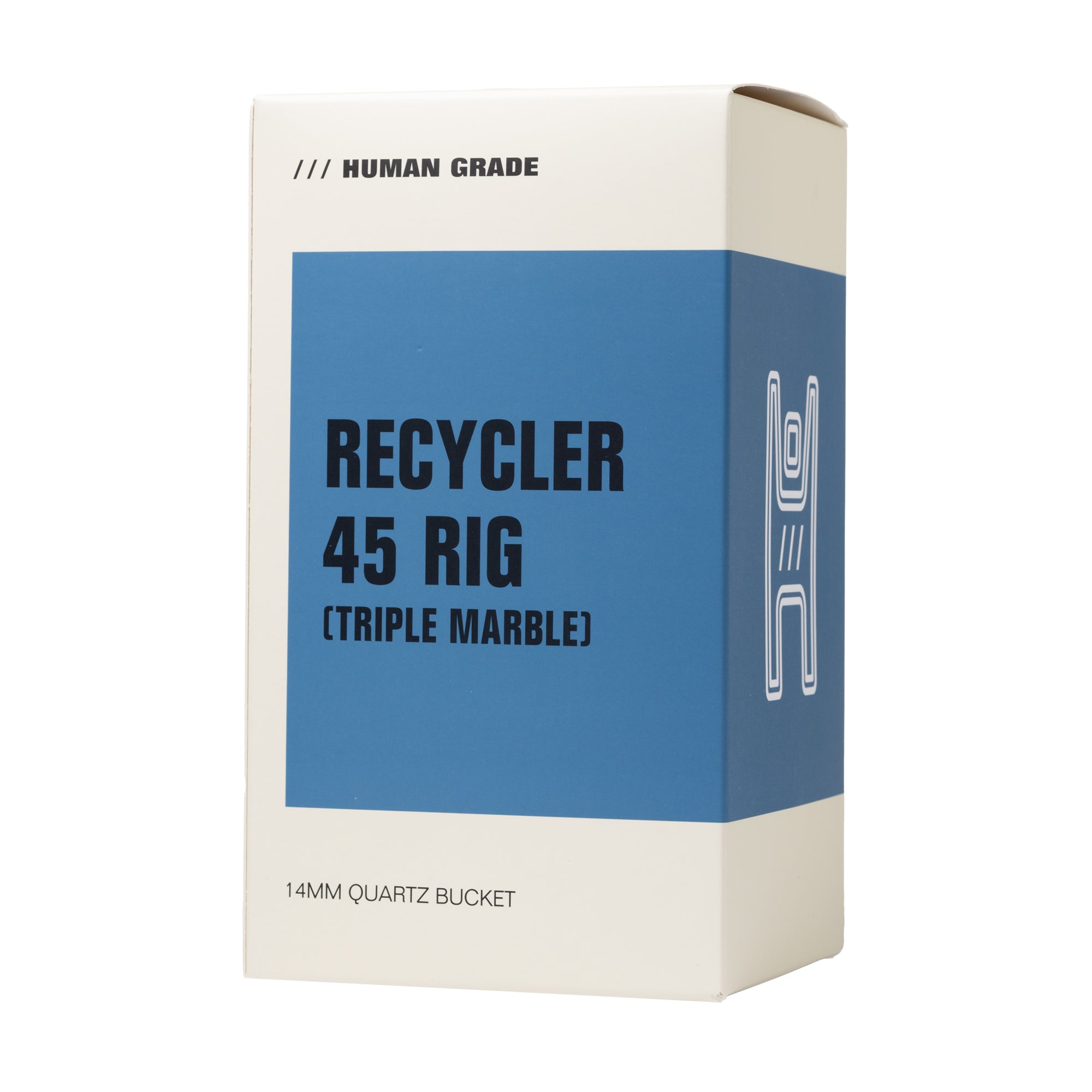 Human Grade Recycler 45 Triple Marble Dab Rig