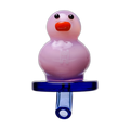 Human Grade Rubber Ducky Carb Cap in milky pink