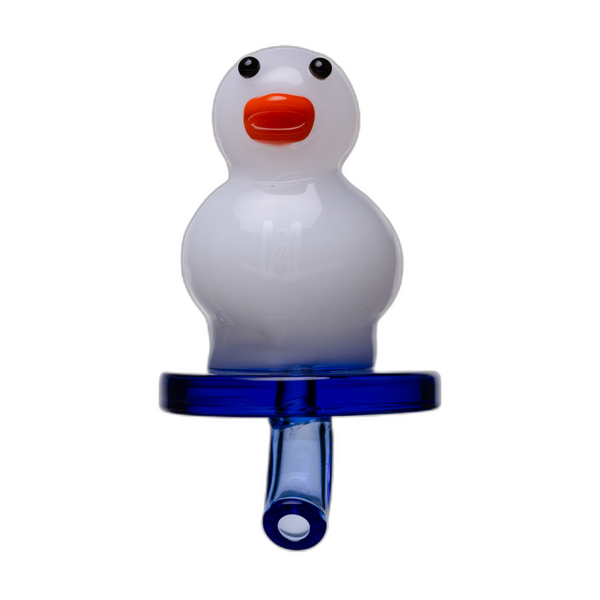 Human Grade Rubber Ducky Carb Cap in milky white