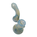 Human Grade Sherlock Bubbler 2, in Bubble Trap Light Blue Silver Fumed
