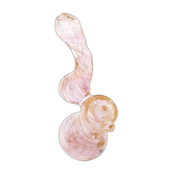 Human Grade Sherlock Bubbler 2, in Gold Fumed