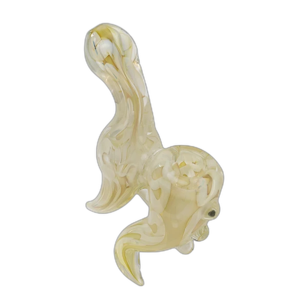 Human Grade Sherlock Model C Hand Pipe, in Silver Fumed