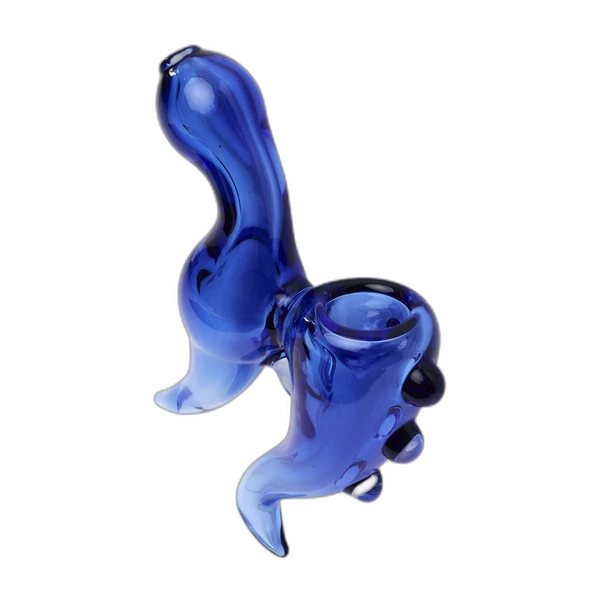 Human Grade Sherlock Model C Hand Pipe, in Blue