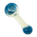 Human Grade Spoon Pipe Model D, in Blue Frit