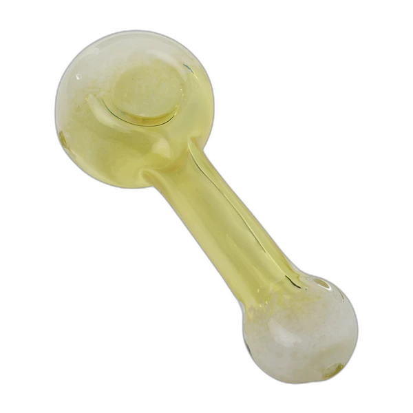 Human Grade Spoon Pipe Model D, in White Frit