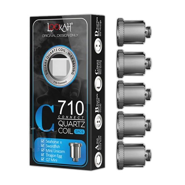 Lookah 710 Quartz Coils – Square Quartz