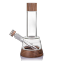 MJ Arsenal Alpine Lookout Water Pipe - 10.25 inch walnut-accented water pipe