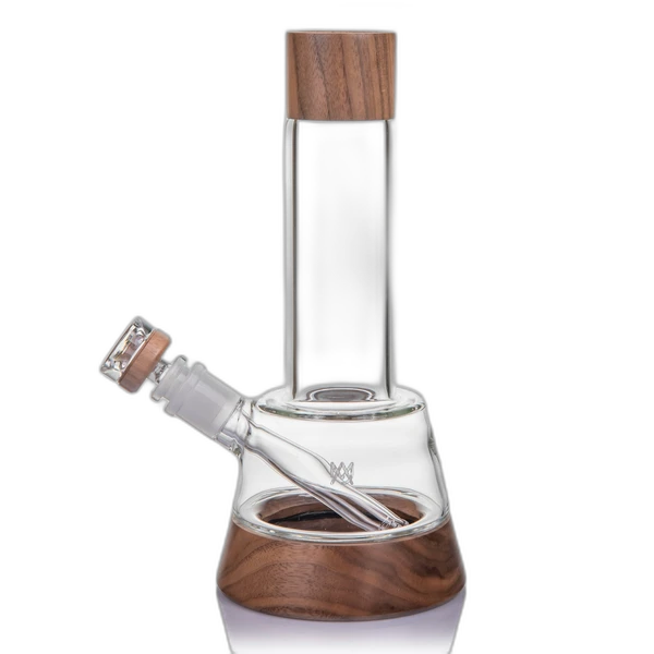 MJ Arsenal Alpine Lookout Water Pipe - 10.25 inch walnut-accented water pipe