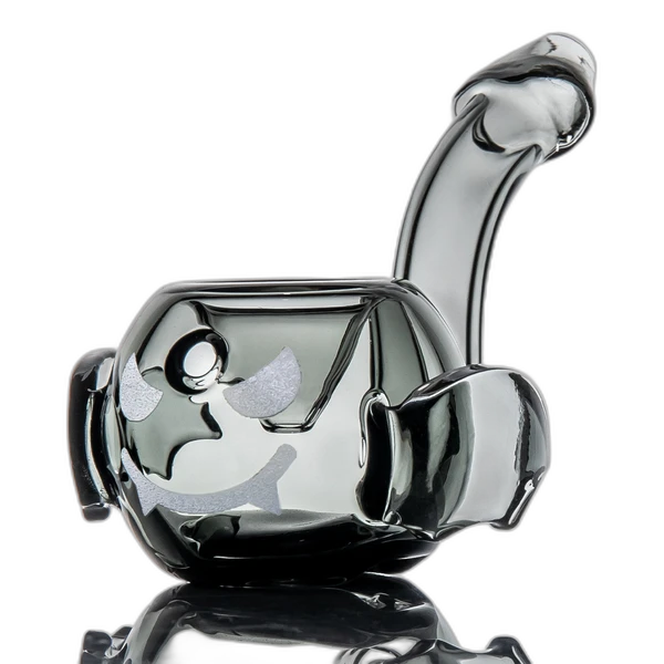 MJ Arsenal Bud-Sucker Hand Pipe – smoke bat-shaped glass pipe with glow-in-the-dark face