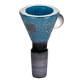 MJ Arsenal Dichro Flower Bowl – 14mm handmade glass bowl with crushed dichro finish and marble accent