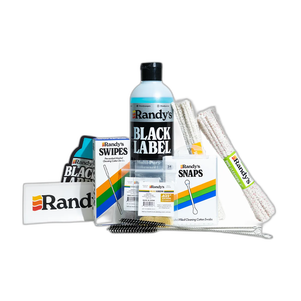 Randy's Cleaning Kit – 9-piece cleaning kit with cleaner, pipe cleaners, brushes and screens