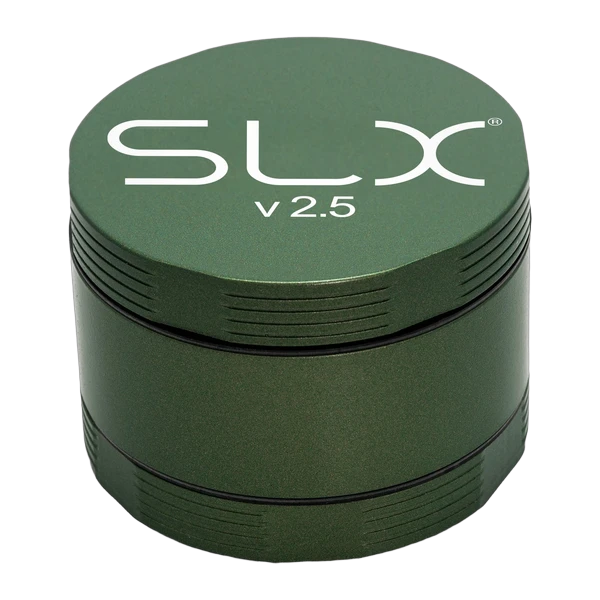 SLX V2.5 ceramic coat grinder in green, closed, front view