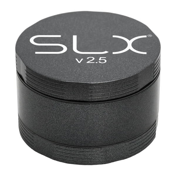 SLX V2.5 ceramic coat grinder, 2" in charcoal, closed, front view