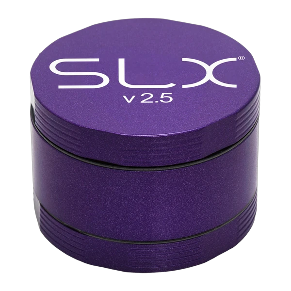 SLX V2.5 ceramic coat grinder, 2" in purple, closed, front view