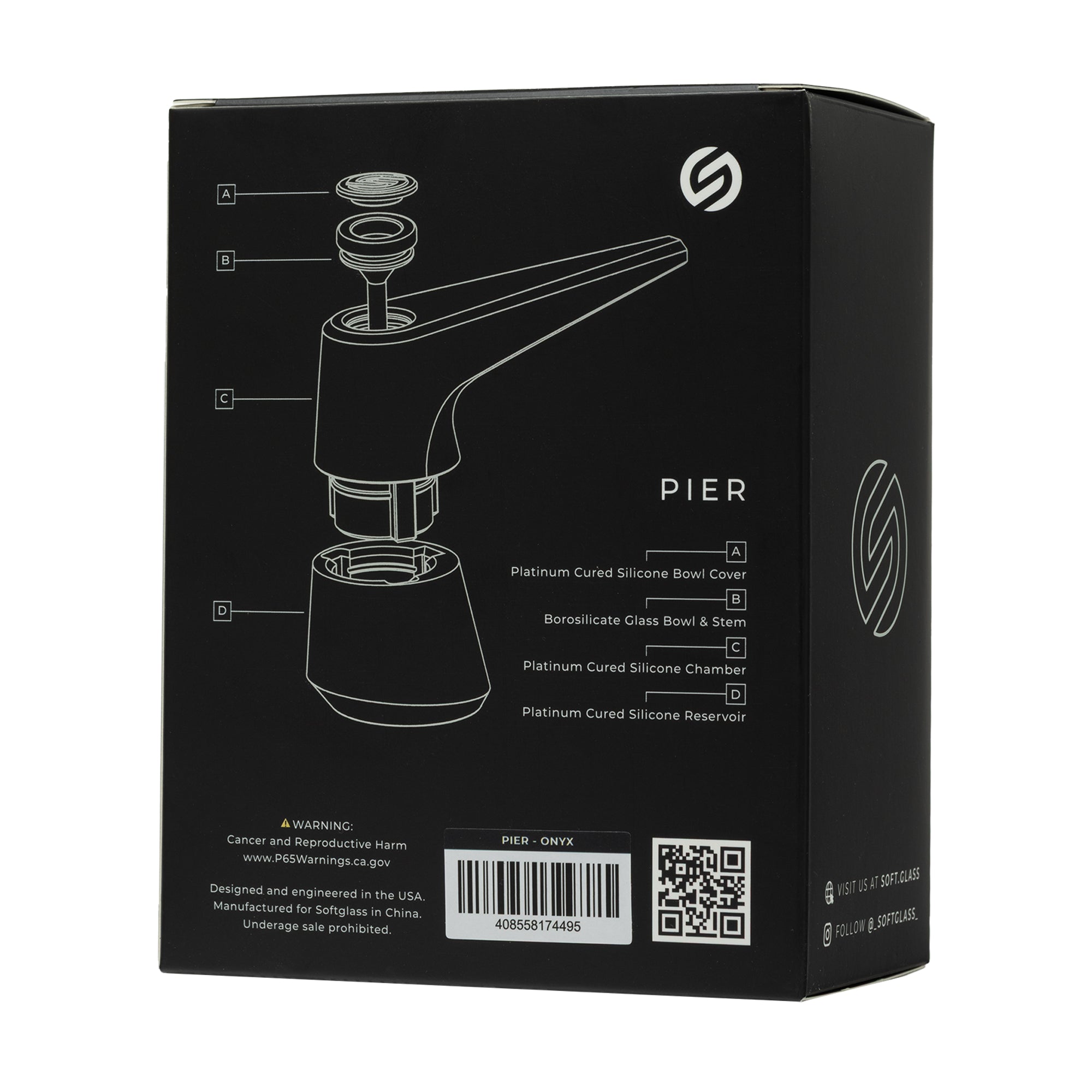 Softglass Pier Silicone Bubbler